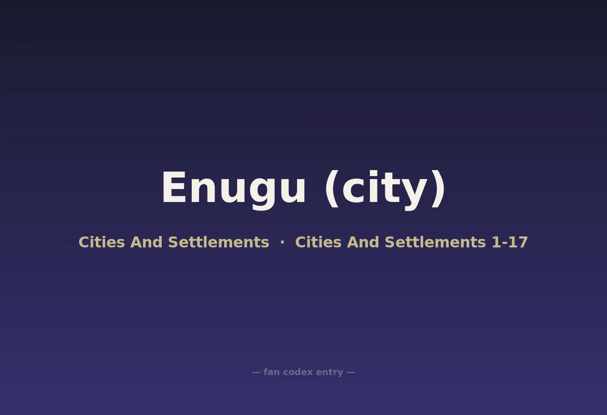 Enugu (city)