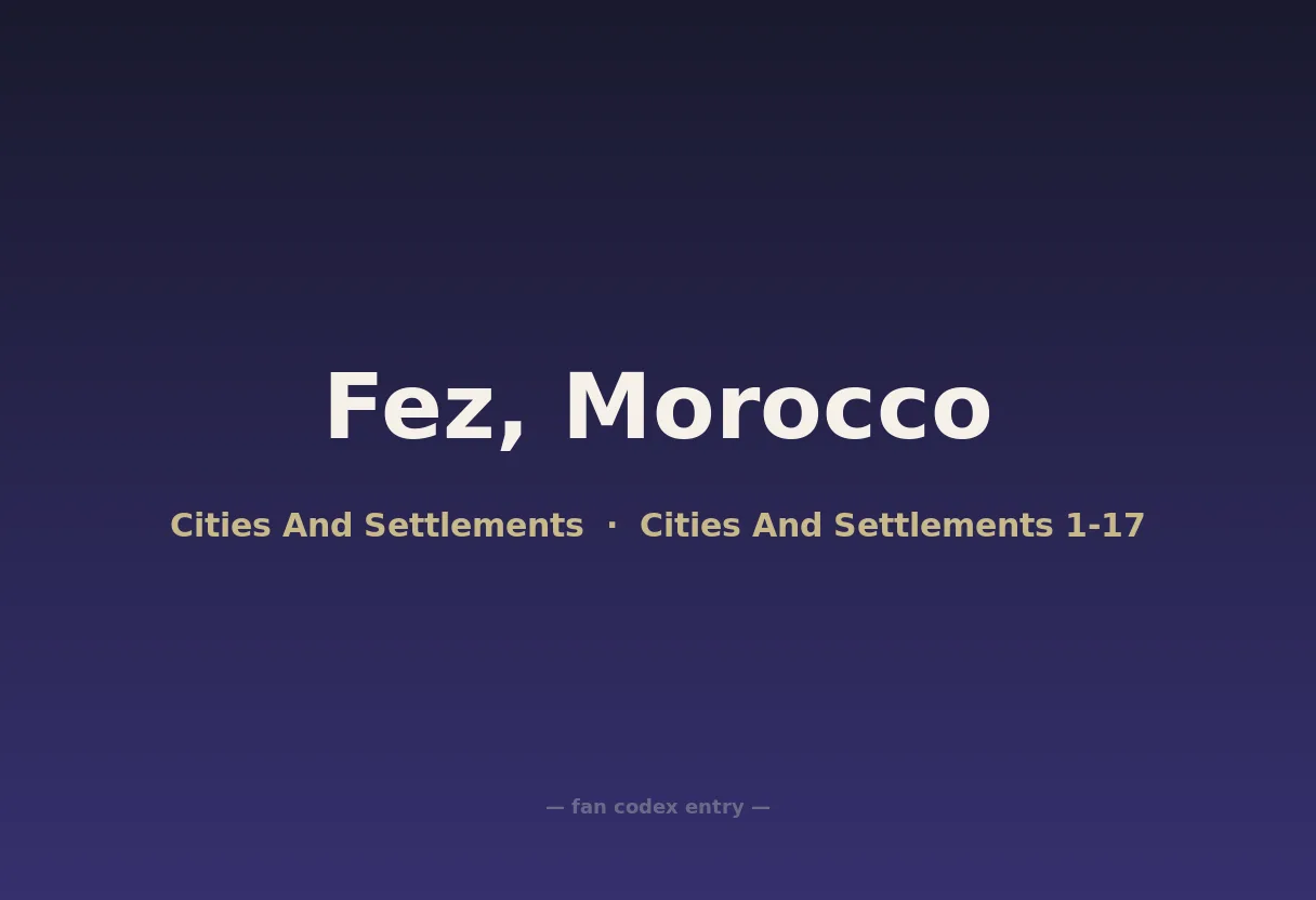Fez, Morocco