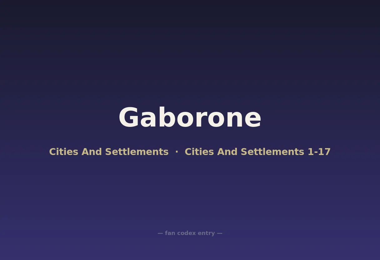 Gaborone